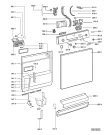 Схема №1 C 8000 с изображением Блок управления для электропосудомоечной машины Whirlpool 481221838383