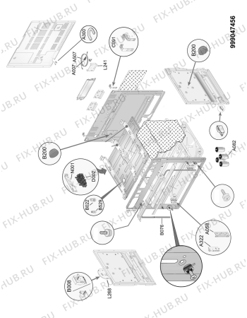 Схема №3 AGG 912 S/1 с изображением Запчасть для духового шкафа Whirlpool 482000017641