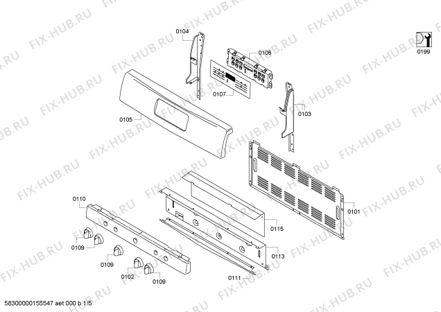 Схема №1 HGS5L53UC с изображением Устройство поджига для плиты (духовки) Bosch 00651719