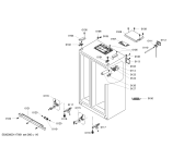 Схема №3 B20CS80SNW Side by side с изображением Панель для холодильной камеры Bosch 00669467