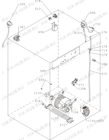 Взрыв-схема стиральной машины Gorenje W6523/IS (497037, PS10/21125) - Схема узла 04