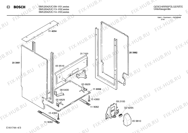 Схема №2 SMU4092UC с изображением Кабель для посудомойки Bosch 00286189