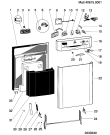 Схема №1 IDE44UK (F030394) с изображением Кабель для посудомойки Indesit C00111152