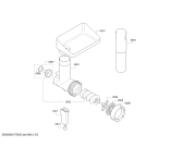 Схема №2 MUM57860AU HomeProfessional с изображением Соединительный кабель для кухонного комбайна Bosch 00754650