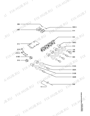 Схема №1 CE4100-1-M2 с изображением Уплотнение для плиты (духовки) Aeg 3004173153