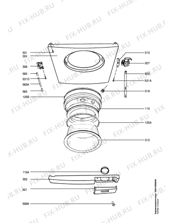 Взрыв-схема стиральной машины Matura 476456_20129 - Схема узла Door 003