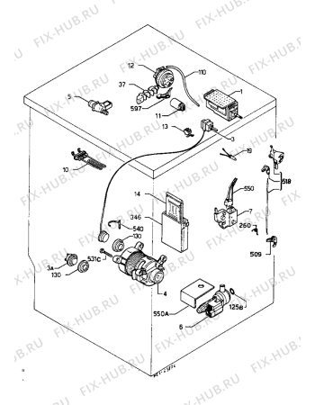 Взрыв-схема стиральной машины Electrolux EW902F - Схема узла Electrical equipment