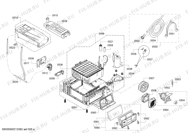Схема №1 WTR85V20OE с изображением Люк для электросушки Bosch 11028777