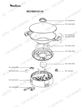 Схема №1 WO150013/11A с изображением Скороварка Tefal TS-01021450