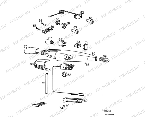 Взрыв-схема холодильника Zanussi ZK21/11R - Схема узла Electrical equipment 268