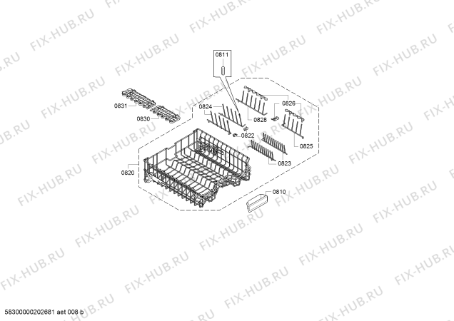 Взрыв-схема посудомоечной машины Bosch SBA88TD06E accent line - Схема узла 09