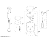 Схема №1 MSM66150KR ErgoMixx с изображением Привод для электроблендера Bosch 00751892