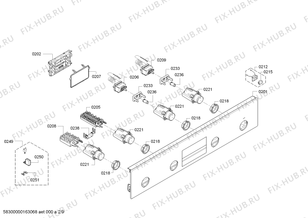 Схема №2 HBM53R550B с изображением Инструкция по эксплуатации для духового шкафа Bosch 00731679