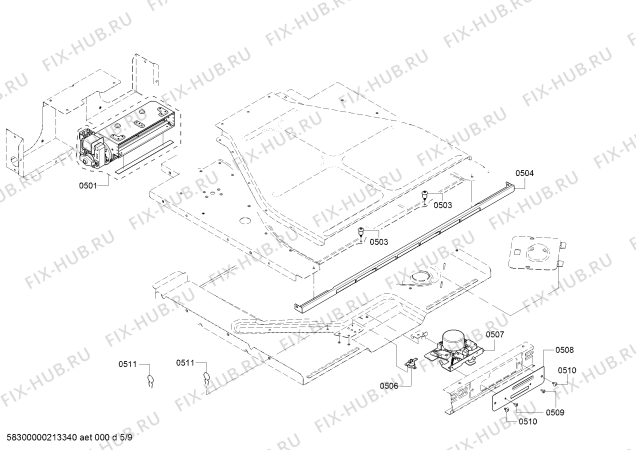 Схема №4 MED301WS Thermador с изображением Крышка для электропечи Bosch 00778199