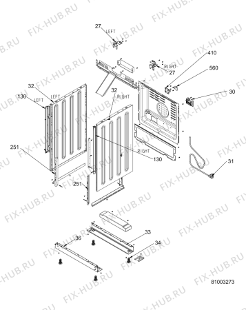 Схема №1 ACM 6611 G/IX с изображением Уплотнитель двери для плиты (духовки) Whirlpool 482000015999