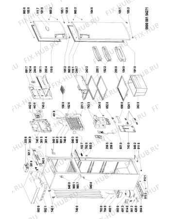 Схема №1 ARC 4004 IS с изображением Панель управления для холодильника Whirlpool 481246469355
