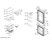 Схема №2 KGN36X15 с изображением Дверь для холодильной камеры Bosch 00247144