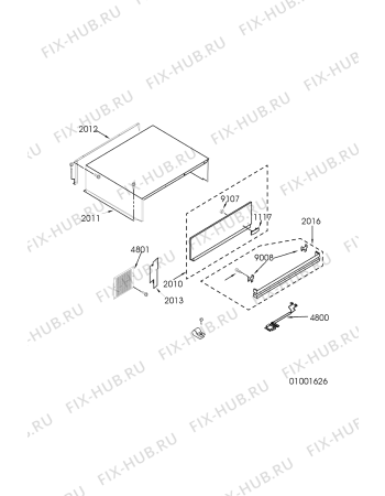 Схема №3 ART 690/RH с изображением Проводка для холодильной камеры Whirlpool 481232058184