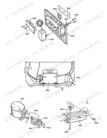 Взрыв-схема холодильника Electrolux EC4101N - Схема узла Cooling system 017