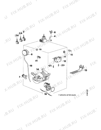 Взрыв-схема стиральной машины Zanussi TL753C - Схема узла Electrical equipment 268