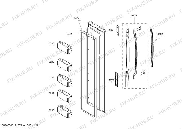 Схема №1 BD6040VNF с изображением Поднос для холодильной камеры Bosch 11011654