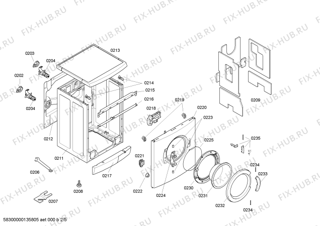 Схема №2 WAE28191 Bosch Maxx 6 с изображением Панель управления для стиральной машины Bosch 00669029