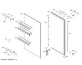 Схема №2 RC492304 Gaggenau с изображением Дверь для холодильника Bosch 00717452