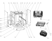 Схема №1 KS61110W (285544, WQP12-9240G) с изображением Ящик (корзина) для посудомойки Gorenje 284653