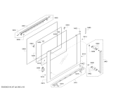 Схема №1 HBA56B650T с изображением Стекло часов для электропечи Bosch 00671636