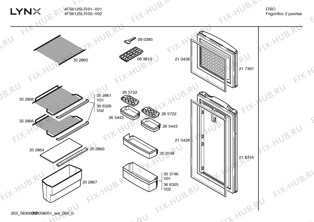 Схема №1 4FS612SLR с изображением Уплотнитель двери для холодильной камеры Bosch 00215428