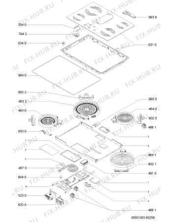 Схема №1 AKM 886/IX с изображением Втулка для электропечи Whirlpool 481244039017