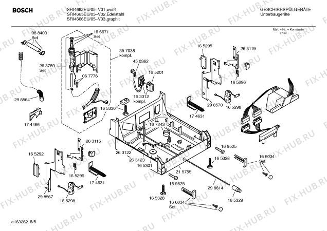 Схема №2 SRI4662EU SILENCE COMFORT с изображением Вкладыш в панель для посудомоечной машины Bosch 00357963