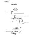 Схема №1 KI2603UK/87A с изображением Элемент корпуса для электрочайника Tefal SS-986743