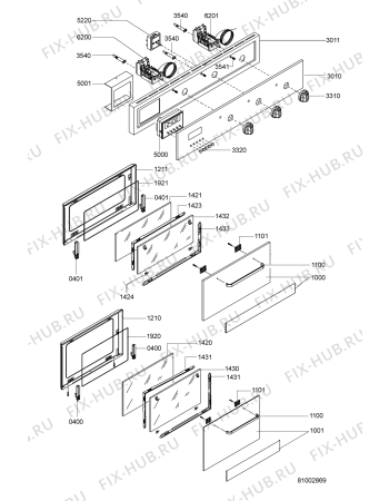 Схема №1 AKS 953 IX с изображением Дверца для электропечи Whirlpool 482000010502