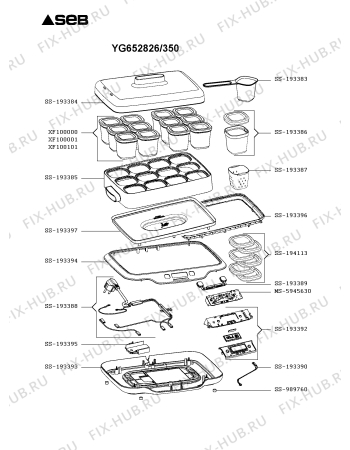 Схема №1 YG652822/350 с изображением Другое для электройогуртницы Seb SS-193397