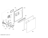 Схема №2 SGS59A02FF с изображением Передняя панель для посудомойки Bosch 00432942