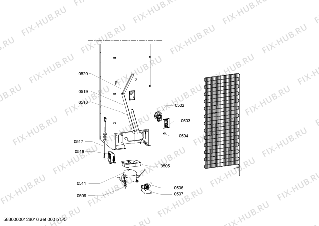 Схема №2 IC550129 с изображением Крышка для холодильной камеры Bosch 00483681