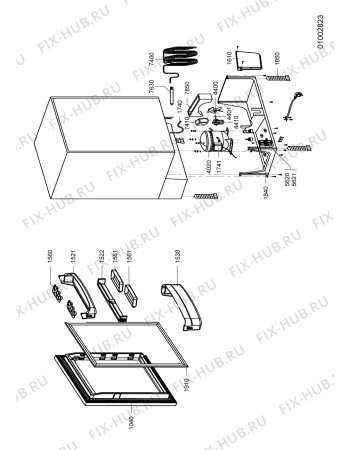 Схема №1 ARF207 (F091230) с изображением Поверхность для холодильника Indesit C00323127