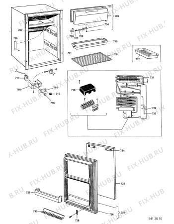 Взрыв-схема холодильника Atlas ASD1010 - Схема узла C40 Cold & electric C