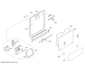 Схема №4 SMI40E65IL AquaStop made in Germany с изображением Передняя панель для посудомойки Bosch 00708973