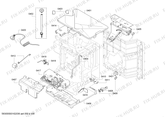 Схема №1 C77V60N0GB с изображением Дисплейный модуль для кофеварки (кофемашины) Bosch 00674396