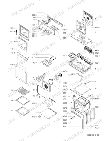 Схема №1 EMZD5460 IN с изображением Переключатель для электропечи Whirlpool 481241128651