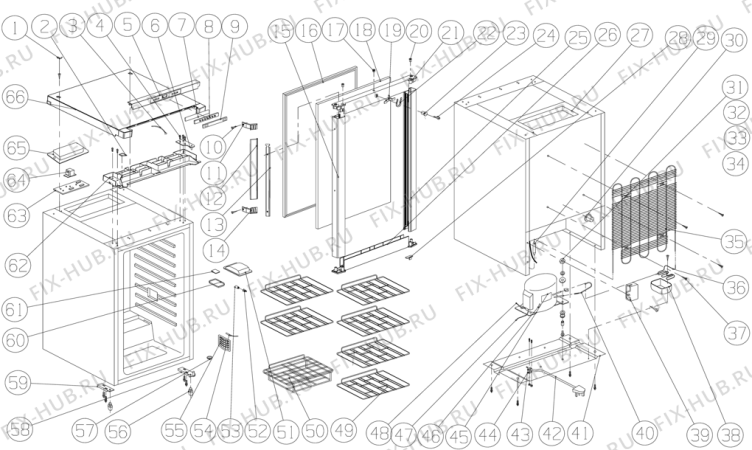 Схема №1 MVK85 (325369) с изображением Петля (защелка) для холодильника Gorenje 357890