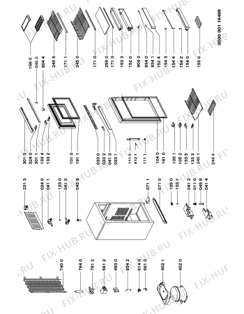 Схема №1 KVC 3515/0 с изображением Рамка для холодильной камеры Whirlpool 481944278274