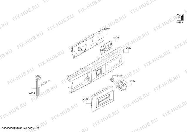 Схема №1 WLK2027APL с изображением Винт для стиралки Bosch 00629539