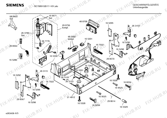 Схема №2 SE70A890GB с изображением Инструкция по эксплуатации для посудомойки Siemens 00584825