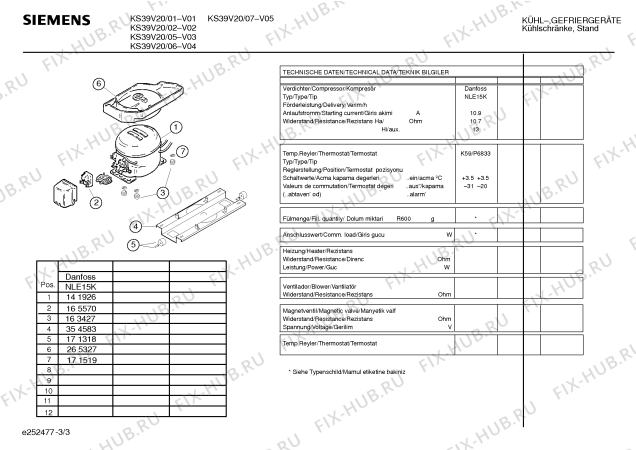 Схема №2 KSV4200NE с изображением Панель управления для холодильной камеры Bosch 00354596
