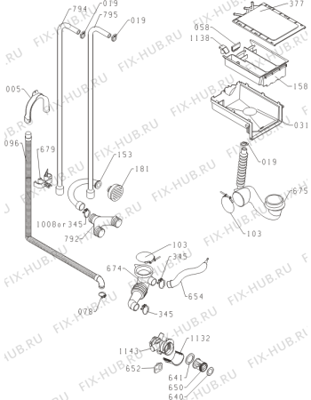 Взрыв-схема стиральной машины Gorenje W72X1/R (380242, PS10/13064) - Схема узла 05