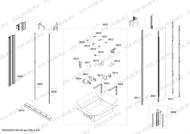 Схема №2 RC472701 с изображением Изоляция для холодильной камеры Bosch 00715111