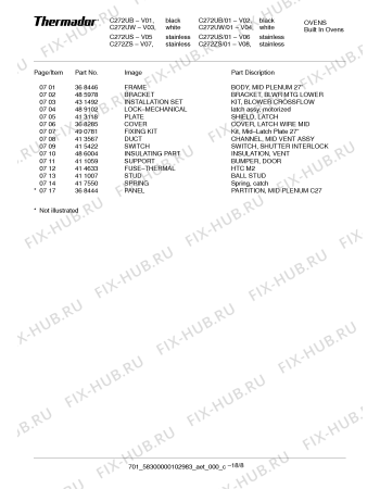 Схема №4 C272ZS с изображением Плата для плиты (духовки) Bosch 00486268